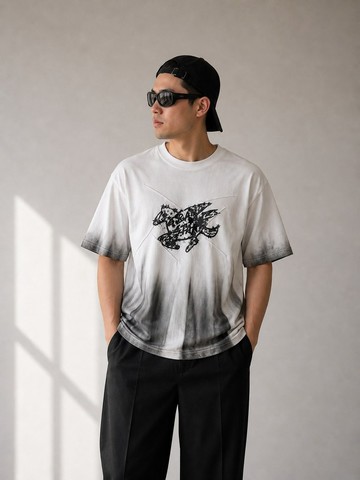 馬年限定 手繪絹印 重磅 T-shirt 中性版型 台灣製作