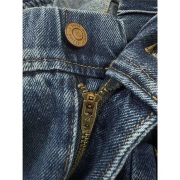 美式city范廓形伐木工層疊口袋重磅水洗牛仔褲 日潮腰腿收線嘻哈