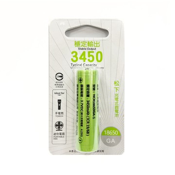 [寶旺旺] 華志PRO-WATT 松下3450mAh長效18650 高頭 充電式 1入鋰電池