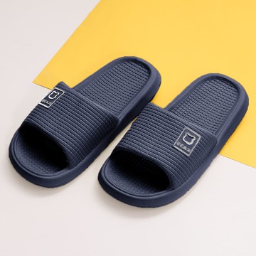 柔和歐風家居拖鞋-藏青