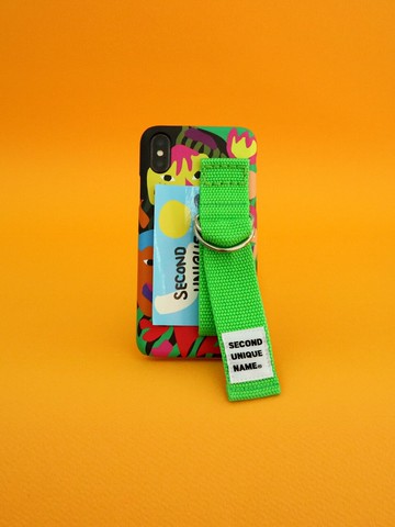 Sun Case Graphic Human Green Yellow Green- Card