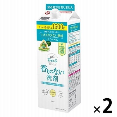 NSファーファ・ジャパンファーファ フリー& フリーアンド 超コン液体洗剤 無香料 詰め替え 1500g 1セット（2個入） 衣料用洗剤 NSファーファ・ジャパン