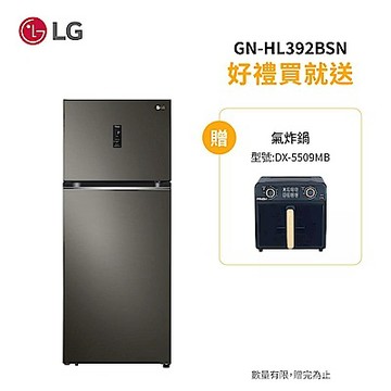 LG 樂金 395公升 一級能效 WiFi智慧變頻雙門冰箱-星夜黑(GN-HL392BSN)(送基本安裝)