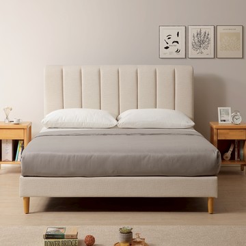 直人木業-BELLA貓抓皮實木床組/雙人加大6尺