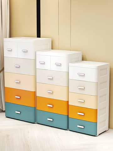 免運 收納箱 簡易塑料兒童衣服收納柜抽屜式多層可移動嬰兒柜子儲物柜加深