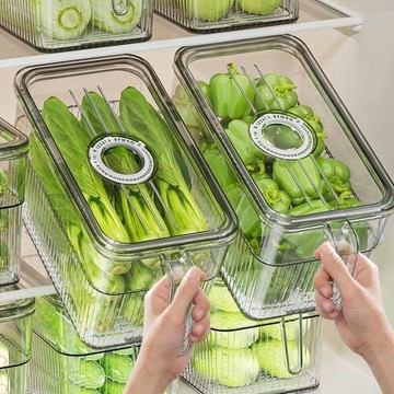 ✅【食品級保鮮收納盒】 食品級材質安心使用 蔬菜水果分裝保鮮更持久 透明設計一目了然 冷凍冷藏都適用 冰箱收納好幫手
