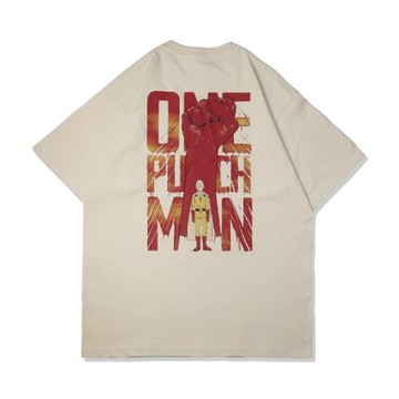 2023年新款一拳超人250g重磅棉日系T恤動漫印花大碼短袖少年動漫