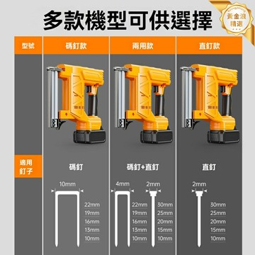 【鋰電便攜】電動碼釘槍 打釘槍 射釘槍 充電式釘槍 木工釘槍 F30/1022J型號 家用DIY 木工裝修 輕巧高效