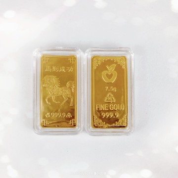 【金宏大銀樓】純金9999 純黃金 2錢金塊 金塊 金條  保值商品 金鑑會認證三角標章 可刷卡分3期