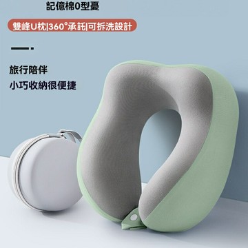 【慢回彈護頸】U型枕 旅行枕 護頸枕 飛機枕 午睡枕 頸椎枕 記憶棉材質 便攜可摺疊 多場景適用 差旅午休必備