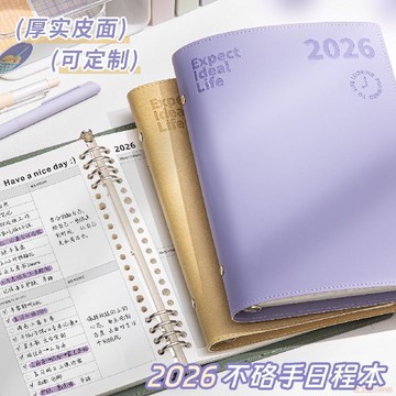 精選好物🌈高顏值簡約2026計劃新款日程工作每日記事本時間筆記本打卡
