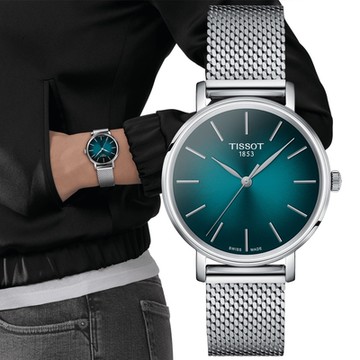 TISSOT天梭 官方授權 EVERYTIME 經典簡約腕錶 新年禮物 推薦 送禮 34mm/T1432101109100