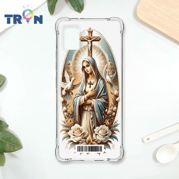 TRON 三星 A51 聖母簡約風 四角防摔載具殼 軟殼 手機殼