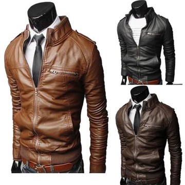 男士大碼皮衣夾克外套秋冬季2022men winter leahter jacket coa