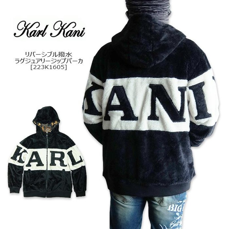 KARL KANI　リバーシブル切り替えZIPパーカー