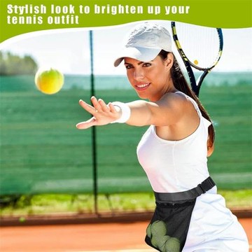 網球拾球袋 兵乓球高爾夫球通用便攜式訓練球類腰包 收納袋網球兜