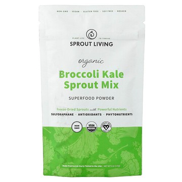 Sprout Living, 有機西蘭花羽衣甘藍芽混合物，4 盎司（113 克）