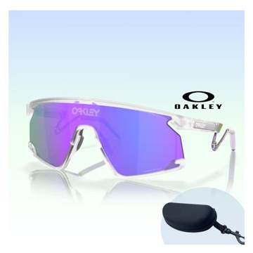 【Oakley】姆巴佩同款 Bxtr metal 休閒太陽眼鏡(OO9237-02 Prizm violet 鏡片)