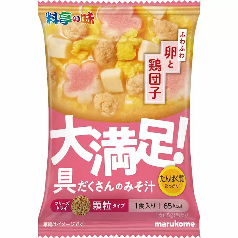 マルコメ フリーズドライ顆粒料亭の味 大満足みそ汁卵と鶏団子 15g×80個