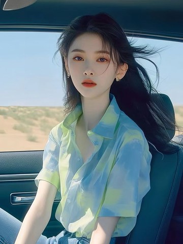 夏季女裝 韓系 氣質穿搭 綠色紮染短袖襯衫女 新款夏季 寬鬆 高級感 法式 獨特漂亮雪紡上衣