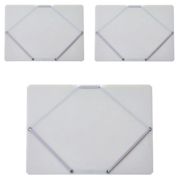 KING JIM CHEERS! 霓虹色文件收納夾 CH2582T-WH 332 x 240 x 8mm  白色  3個