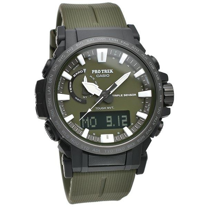 【PROTREK】Climber Line、電波時計、PRW-61Y-3JF10気圧防水