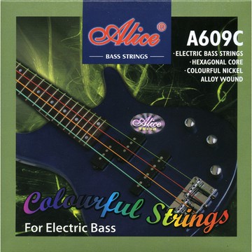 小叮噹的店- 電貝士弦 套弦 Alice A609C 四弦彩色BASS