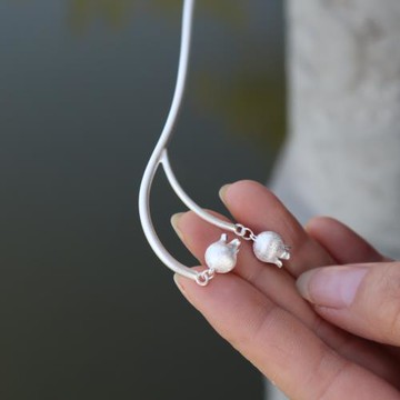 知微 | 小蒼蘭925復古純銀鈴蘭發簪古風銀簪簪子步搖發釵旗袍頭飾