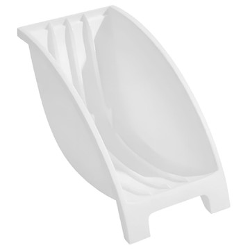 E.dot 簡約直立式餐盤收納架 圓弧造型 加厚穩固  1個