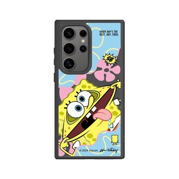 Galaxy S24 Ultra SolidSuit 黑 - 海綿寶寶 SpongeBob - 搞笑海綿