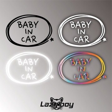 baby car 車貼 貼紙 防水貼紙 行李箱貼紙 安全帽貼紙 筆電貼紙 反光貼紙 汽車貼紙 機車貼紙