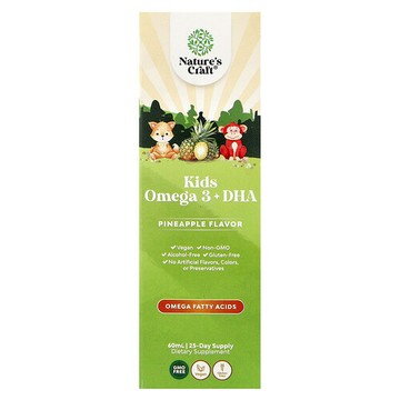 Nature's Craft, 兒童 Omega 3+DHA，菠蘿味，2 液盎司（60 毫升）