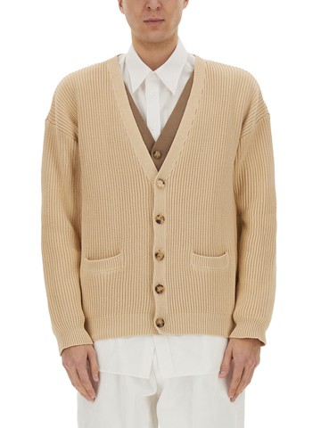 moschino organic cotton blend cardigan