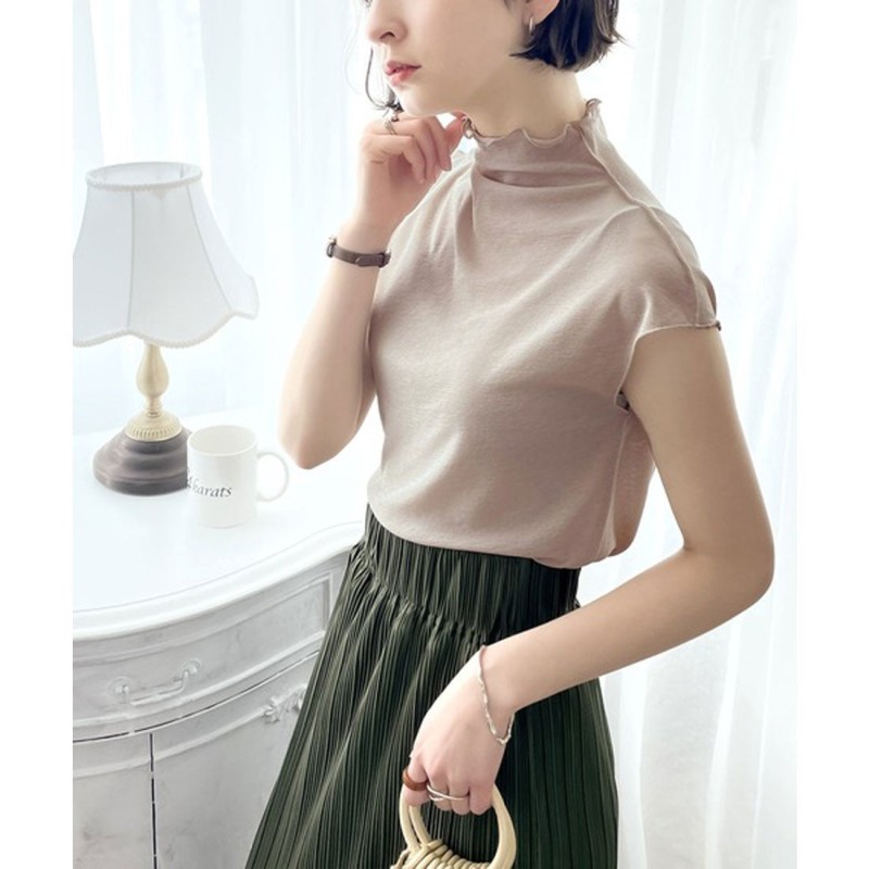 クラシカルエルフ Classical Elf 続 シアーアイテム 2wayメロウシアーノースリーブトップス ピンクベージュ 通販 Lineポイント最大1 0 Get Lineショッピング