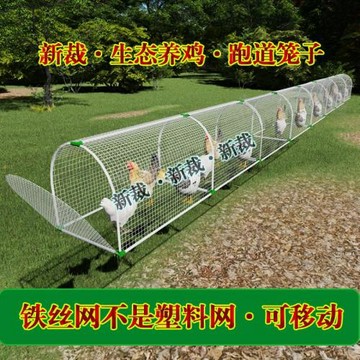 用散養雞戶外跑道養雞雞籠子籠雞籠庭院農家走地籠子溜達農場隧道