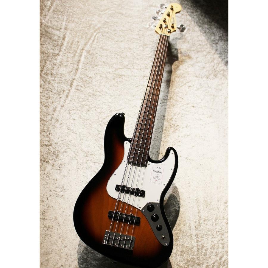 Fender Made in Japan Hybrid II Jazz Bass V -3 Color Sunburst