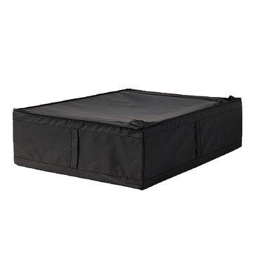 好物良品 牛津布玩具衣服床底收納箱  19 x 55 x 69 cm  黑色  1個