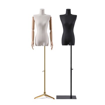 模特道具 正韓平胸直角平肩女裝櫥窗人台展示架全身服裝店模特架子『CM37323』