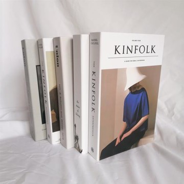 仿真假書道具 ins風北歐風民宿樣板房客廳家居飾品雜志風拍照擺件