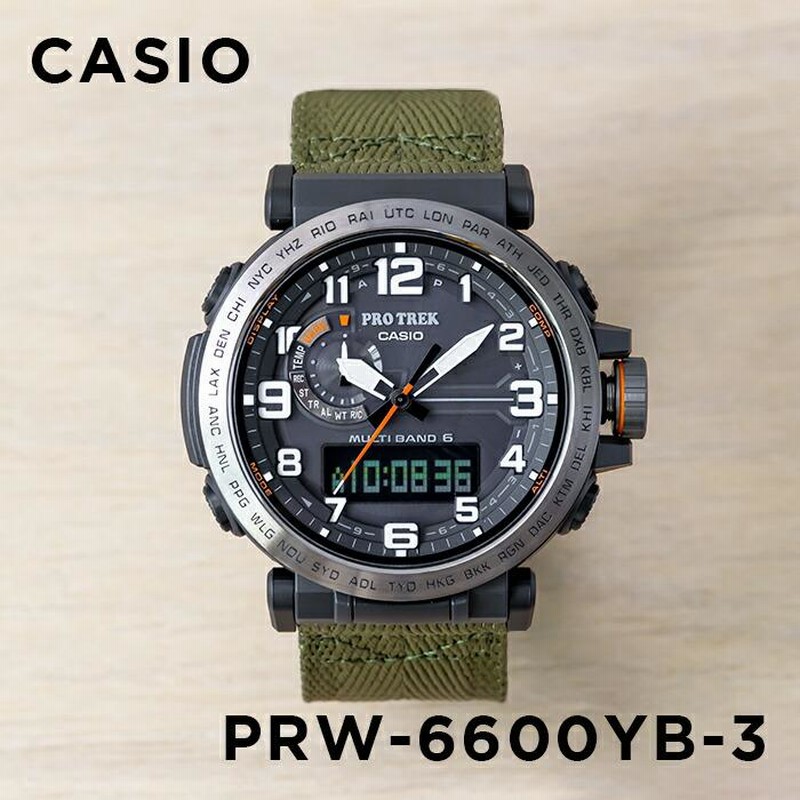 並行輸入品 10年保証 CASIO PROTREK カシオ プロトレック PRW-6600YB-3 腕時計 時計 ブランド メンズ デジタル 電波  ソーラー ソーラー電波 日付 防水 | LINEショッピング