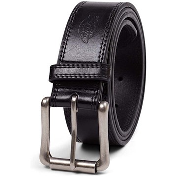 Dickies男士皮革黑色腰帶