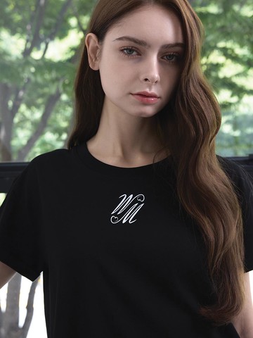 Signature Logo Relaxed Fit T-shirt - Black