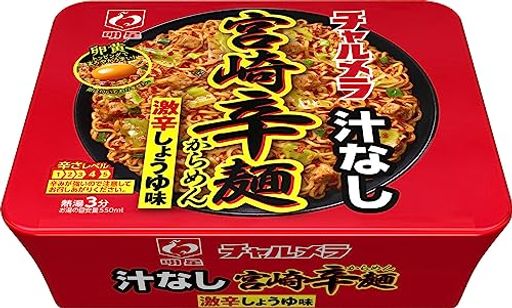 明星 チャルメラ汁なし宮崎辛麺 109G 12個