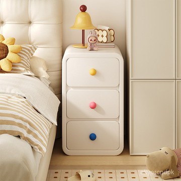 廠家直銷 🚚 床頭櫃家用臥室多巴胺收納櫃創意可愛儲物置物超窄簡易迷你儲物櫃 ZKME