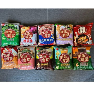 乖乖食堂 花雕雞麵 地瓜球 香菜 黑眼球 花生捲冰淇淋 鹹酥雞 大腸包小腸 金桔檸檬 滷肉飯 冬瓜茶 蝦乖乖