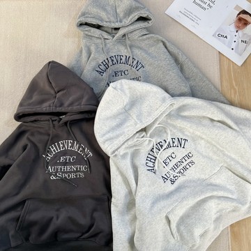 【MasCool】女款ARTACHIEVEMENT帽T 帽踢 長袖 帽TEE 刺繡logo 連帽踢 寬鬆
