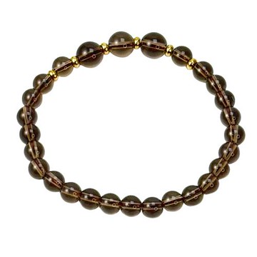 【喨喨飾品】茶水晶圓珠設計款手鍊 A872