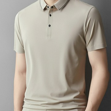 【冰絲透氣】男士POLO衫 夏季POLO衫 商務POLO衫 休閒POLO衫 翻領T恤 無痕剪裁 四色可選 亞馬遜熱銷 通勤休閒兩穿
