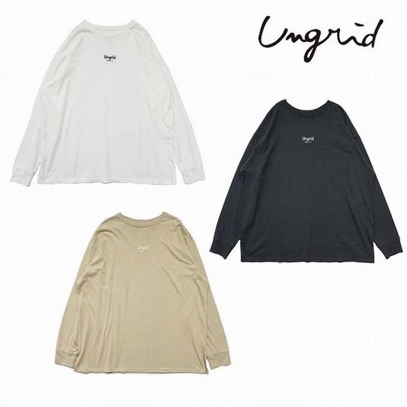 アングリッド10周年限定 Ungrid ロゴロングスリーブtee レディース 長袖tシャツ トップス 通販 Lineポイント最大0 5 Get Lineショッピング