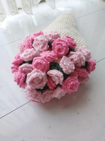 花束毛毯 花束毯 母親節 贈禮 生日 敬老日 聖誕節 玫瑰 粉色